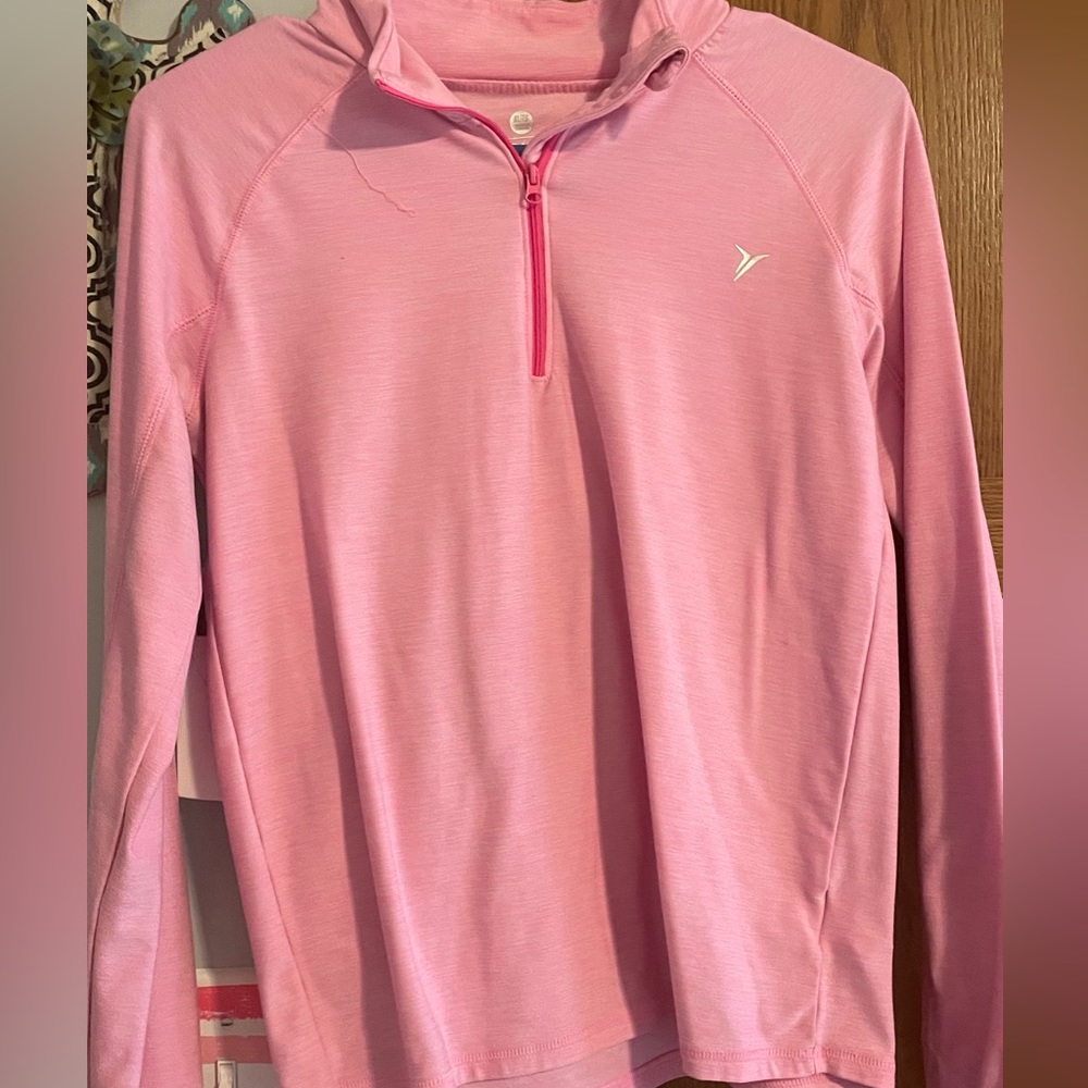 Pink Old Navy quarter zip